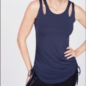 Noir Cut-Out Sleeveless Top